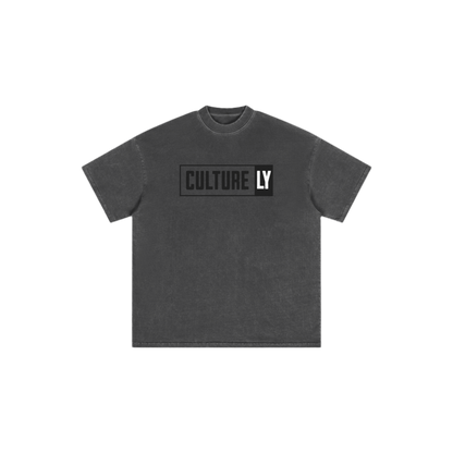90's CULTURE ,,LY'' Grey Washed Shirt