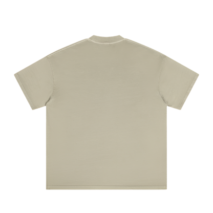 Chemise kaki délavée « LY » des années 90